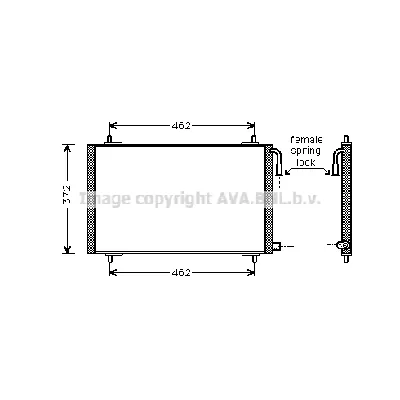 Kondenzator, klima-uređaj AVA COOLING PE5191 AVA IC-G0RIYD