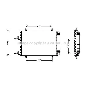 Kondenzator, klima-uređaj AVA COOLING PEA5209D AVA IC-G0RIYF
