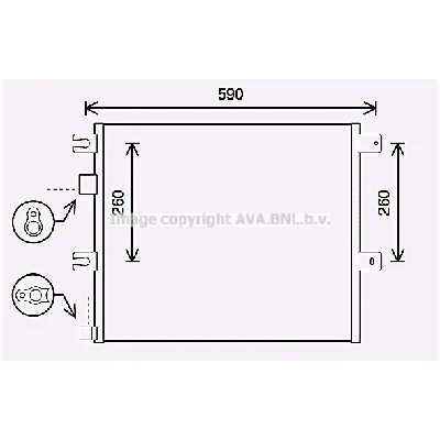 Kondenzator, klima-uređaj AVA COOLING RE5124 AVA IC-G0RLHH