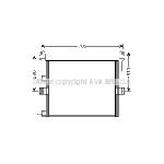 Kondenzator, klima-uređaj AVA COOLING REA5054 AVA IC-G0RLHY