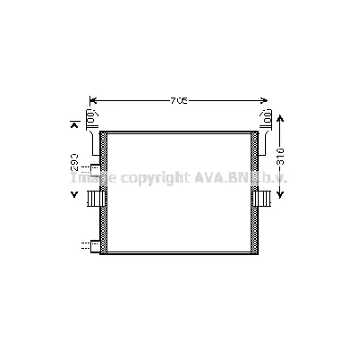 Kondenzator, klima-uređaj AVA COOLING REA5054 AVA IC-G0RLHY