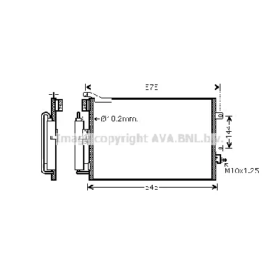 Kondenzator, klima-uređaj AVA COOLING RT5395D AVA IC-G0RMDH