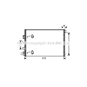 Kondenzator, klima-uređaj AVA COOLING RT5422 AVA IC-G0RLMZ