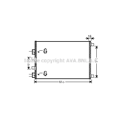 Kondenzator, klima-uređaj AVA COOLING RT5422 AVA IC-G0RLMZ