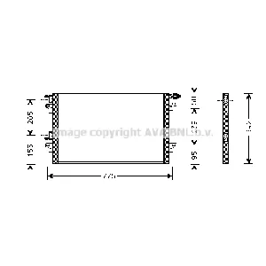 Kondenzator, klima-uređaj AVA COOLING RTA5280 AVA IC-G0RIX7