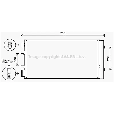 Kondenzator, klima-uređaj AVA COOLING RTA5483D AVA IC-G0RLMX
