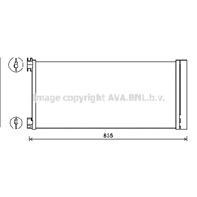 Kondenzator, klima-uređaj AVA COOLING RTA5626D AVA IC-G0RLF2