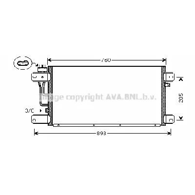 Kondenzator, klima-uređaj AVA COOLING SC5019 AVA IC-G0RLI5