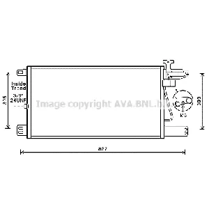 Kondenzator, klima-uređaj AVA COOLING SC5034 AVA IC-G0RLI6