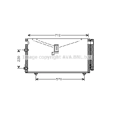 Kondenzator, klima-uređaj AVA COOLING TO5383D AVA IC-G0RITJ