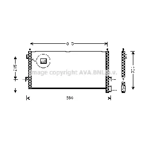 Kondenzator, klima-uređaj AVA COOLING VL5025 AVA IC-G0RLHQ