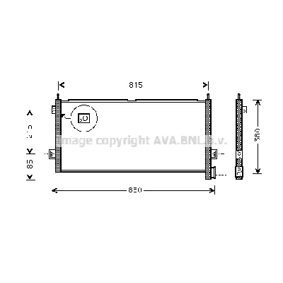 Kondenzator, klima-uređaj AVA COOLING VL5025 AVA IC-G0RLHQ