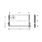 Kondenzator, klima-uređaj AVA COOLING VL5027 AVA IC-G0RLHV