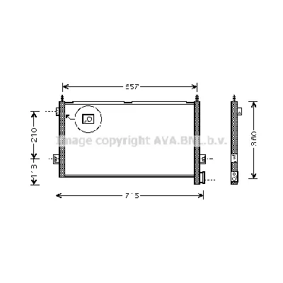 Kondenzator, klima-uređaj AVA COOLING VL5027 AVA IC-G0RLHV