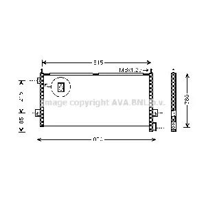 Kondenzator, klima-uređaj AVA COOLING VL5047 AVA IC-G0RLHS