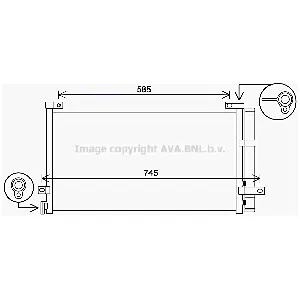 Kondenzator, klima-uređaj AVA COOLING VL5086D AVA IC-G0RLHU