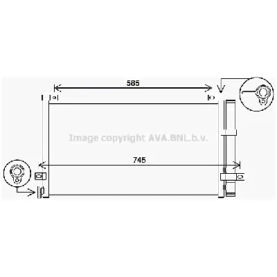 Kondenzator, klima-uređaj AVA COOLING VL5086D AVA IC-G0RLHU
