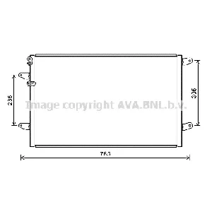 Kondenzator, klima-uređaj AVA COOLING VN5379 AVA IC-G0RLBK