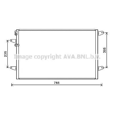 Kondenzator, klima-uređaj AVA COOLING VN5379 AVA IC-G0RLBK
