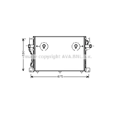 Kondenzator, klima-uređaj AVA COOLING VO5077 AVA IC-G0RKOU