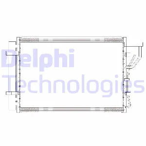 Kondenzator, klima-uređaj DELPHI CF20302 IC-E623E6