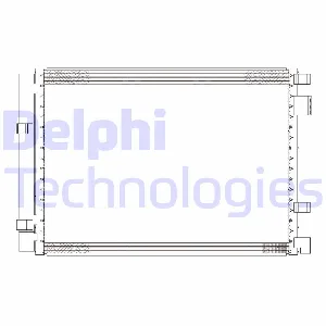 Kondenzator, klima-uređaj DELPHI CF20306 IC-E623E9