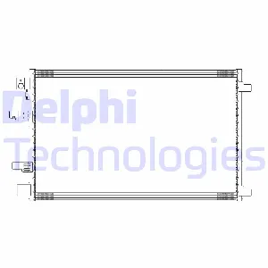 Kondenzator, klima-uređaj DELPHI CF20310 IC-E623ED