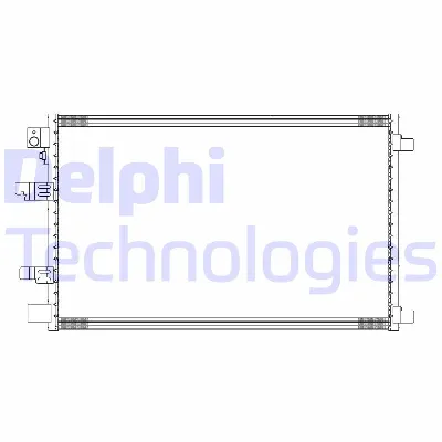 Kondenzator, klima-uređaj DELPHI CF20310 IC-E623ED
