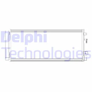 Kondenzator, klima-uređaj DELPHI CF20381 IC-F7B050