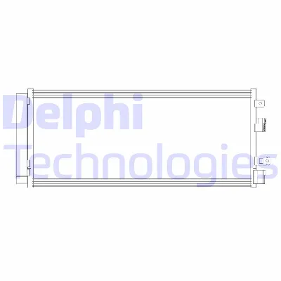 Kondenzator, klima-uređaj DELPHI CF20381 IC-F7B050