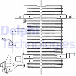 Kondenzator, klima-uređaj DELPHI TSP0225011 IC-A3DC86