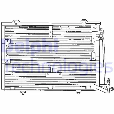 Kondenzator, klima-uređaj DELPHI TSP0225193 IC-A3DC59