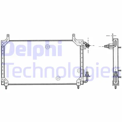 Kondenzator, klima-uređaj DELPHI TSP0225413 IC-A3DF56