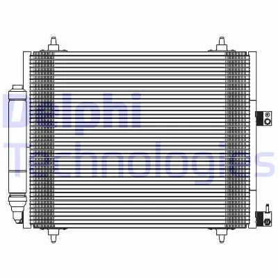 Kondenzator, klima-uređaj DELPHI TSP0225595 IC-BB96D9