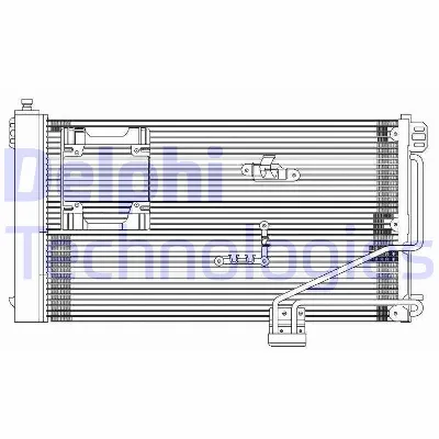 Kondenzator, klima-uređaj DELPHI TSP0225610 IC-BB96F1