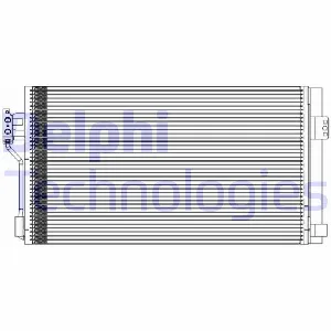 Kondenzator, klima-uređaj DELPHI TSP0225611 IC-BB96F2