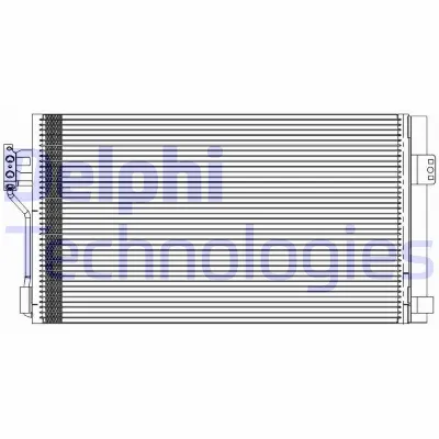 Kondenzator, klima-uređaj DELPHI TSP0225611 IC-BB96F2