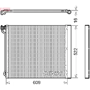 Kondenzator, klima-uređaj DENSO DCN05034 IC-G0OMM4