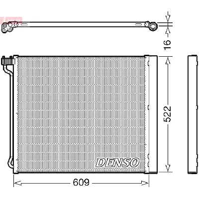 Kondenzator, klima-uređaj DENSO DCN05034 IC-G0OMM4