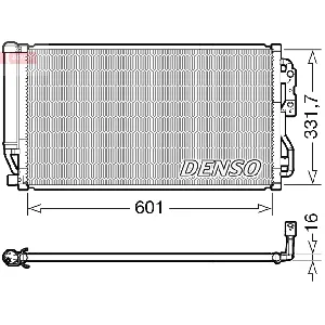 Kondenzator, klima-uređaj DENSO DCN05035 IC-G0OMM5
