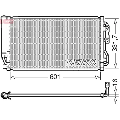 Kondenzator, klima-uređaj DENSO DCN05035 IC-G0OMM5