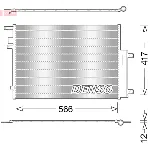Kondenzator, klima-uređaj DENSO DCN06017 IC-E29F28