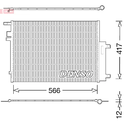 Kondenzator, klima-uređaj DENSO DCN06017 IC-E29F28