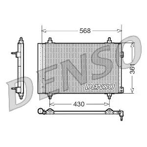 Kondenzator, klima-uređaj DENSO DCN07008 IC-C0B782