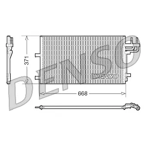 Kondenzator, klima-uređaj DENSO DCN10007 IC-C0B7C1