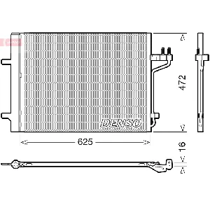Kondenzator, klima-uređaj DENSO DCN10047 IC-G0NKBU