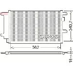 Kondenzator, klima-uređaj DENSO DCN12003 IC-C0B7D7
