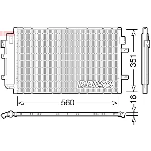 Kondenzator, klima-uređaj DENSO DCN12005 IC-D1EE46