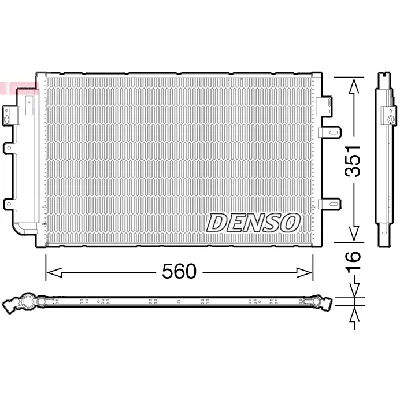Kondenzator, klima-uređaj DENSO DCN12005 IC-D1EE46