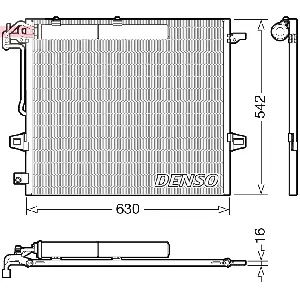 Kondenzator, klima-uređaj DENSO DCN17057 IC-G0NKC0